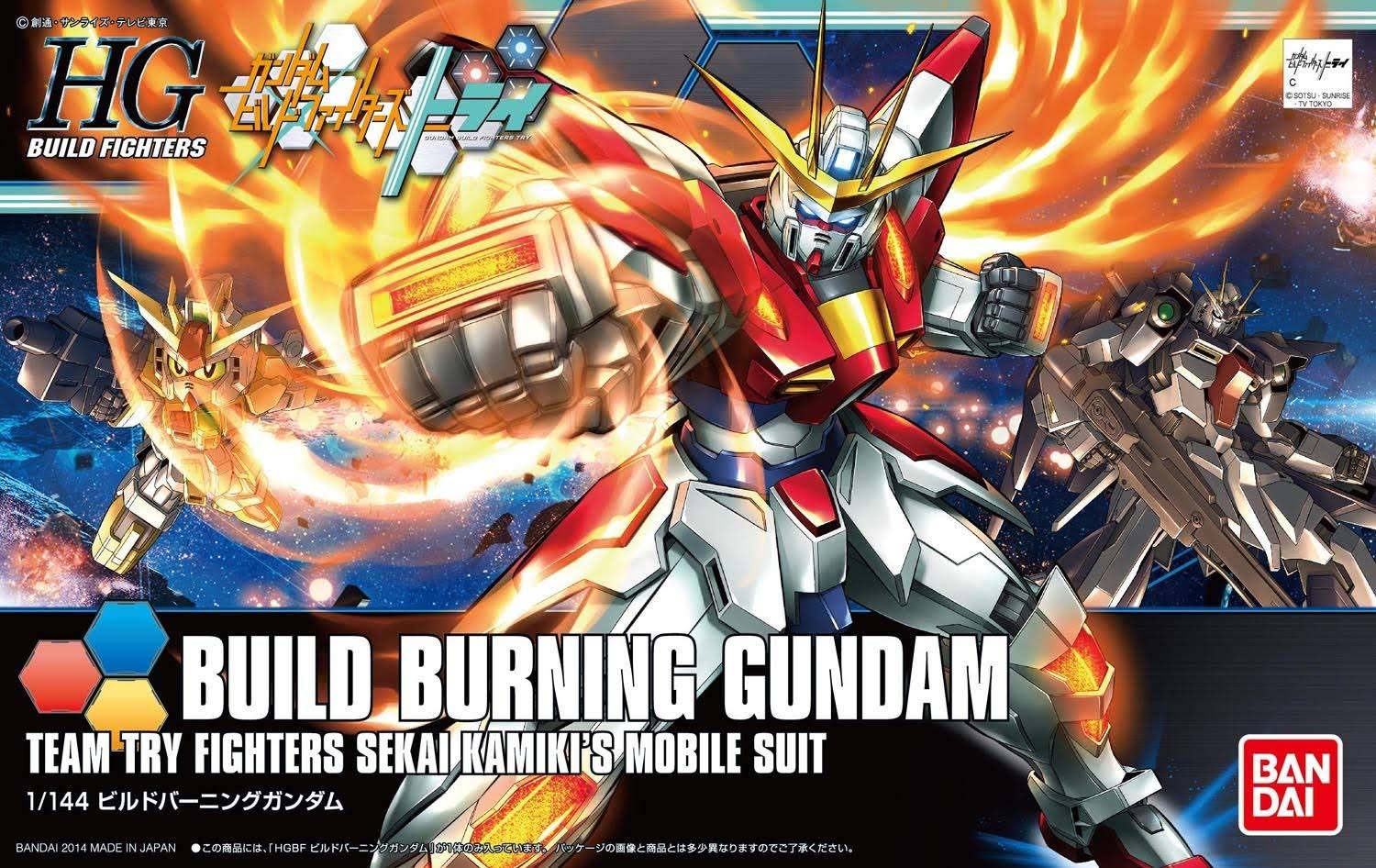 Bandai Gundam Build Fighters Build Burning Gundam 1:144 Scale Model Kit