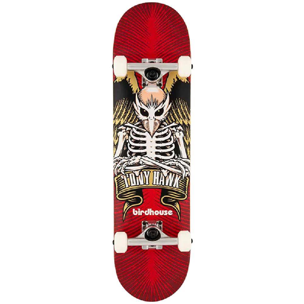 Birdhouse Tony Hawk Icon 8x22 Complete Skateboard - Red