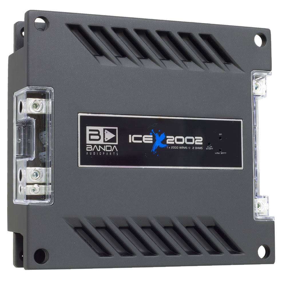 Banda Audioparts ICEX2002 One Channel 2000W Max at 2 Ohm Car Audio Amplifier