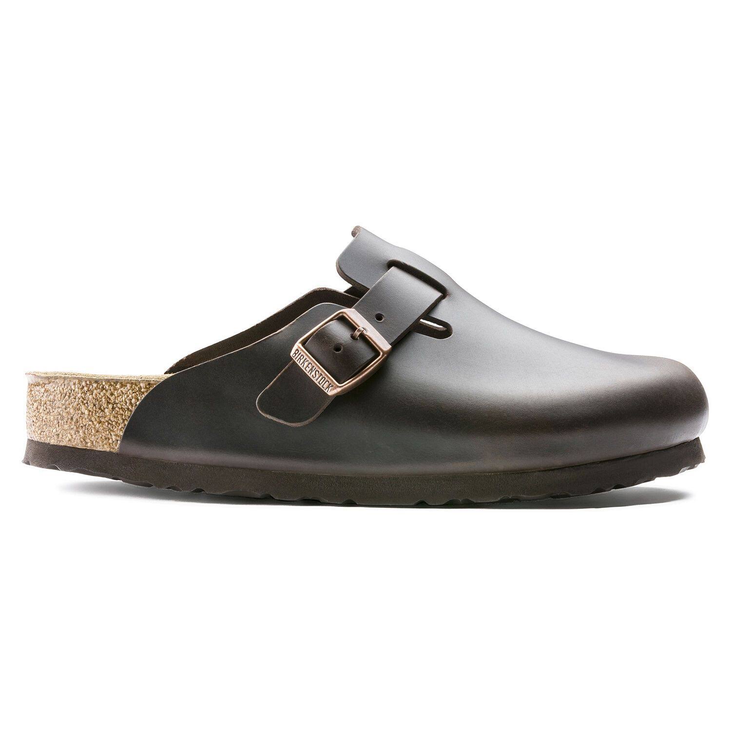 Birkenstock Boston Soft Footbed Clog - 44 - Brown Amalfi Leather