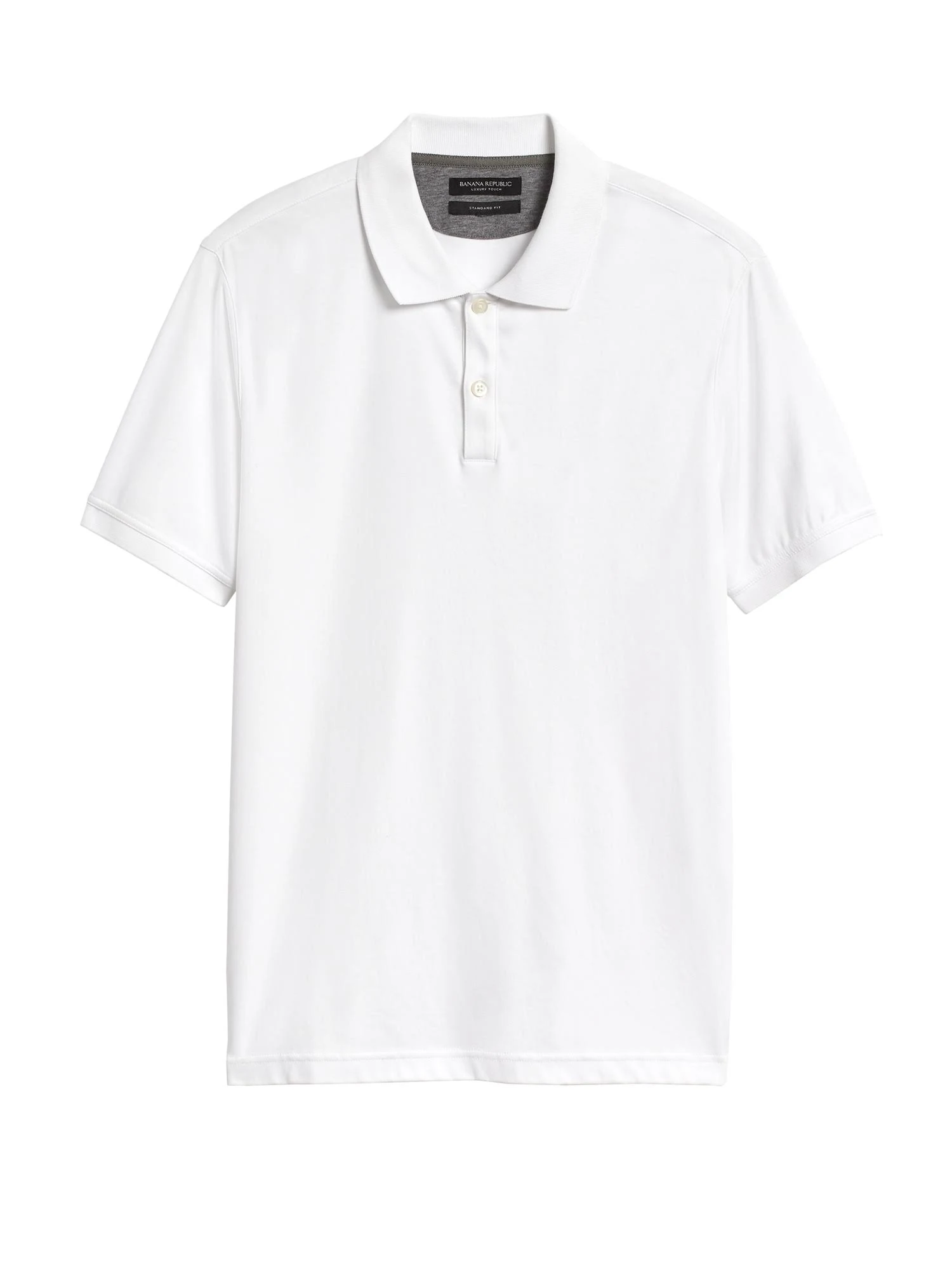 Banana Republic Men's Luxury-Touch Polo Shirt White Size M