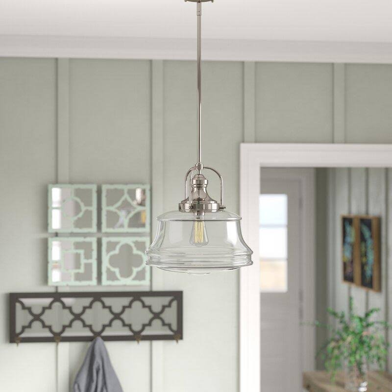 Nadine 1-Light Single Schoolhouse Pendant Finish English Bronze