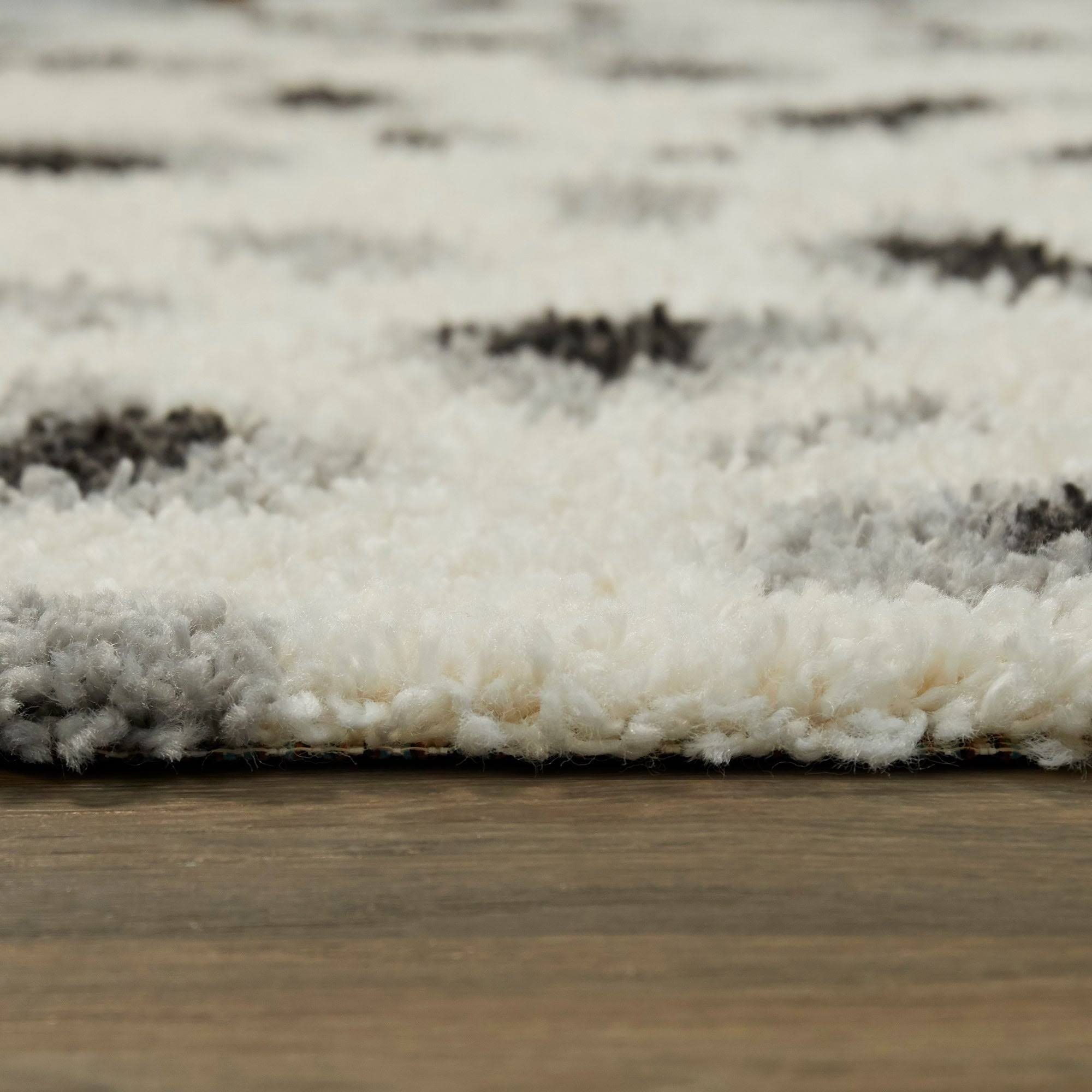 Balta Asaro Grey 8 ft. x 10 ft. Leopard Print Shag Area Rug