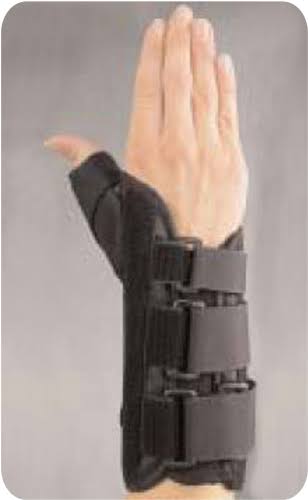 Bird & Cronin 08147375 Primo Wrist Brace with Thumb Spica, Left, X-Large size, Black