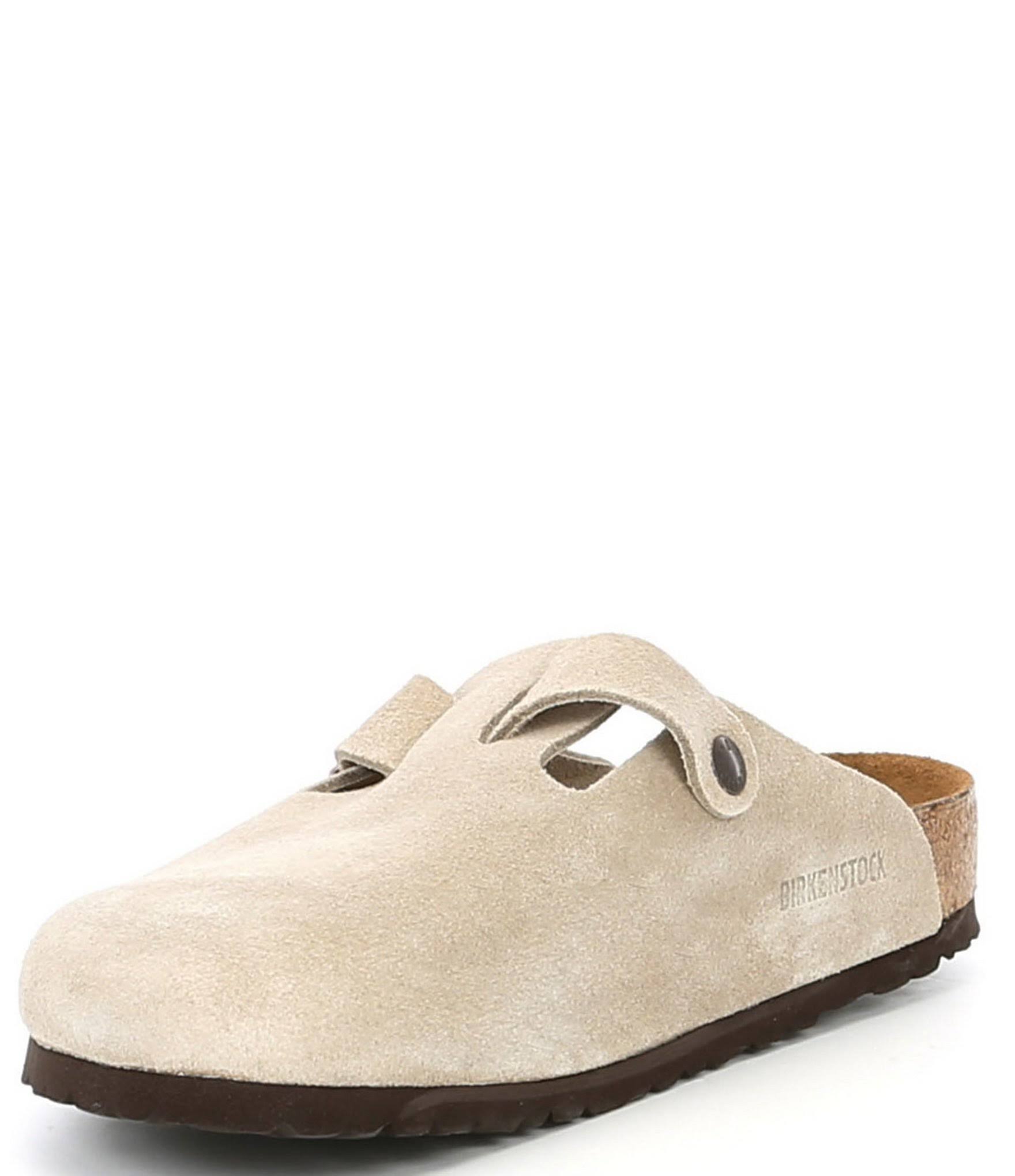 Birkenstock Boston Soft Footbed Clog - 45 - Mocha Suede