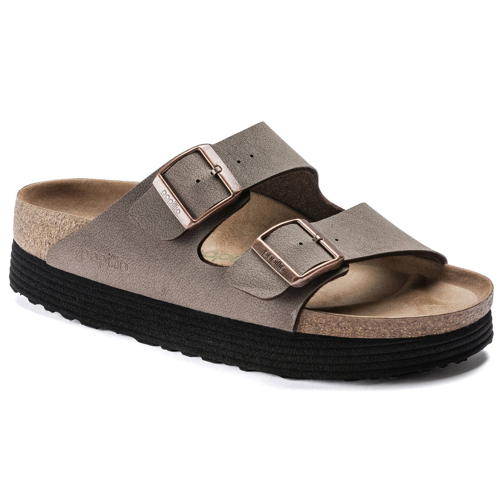 Birkenstock Papillio Vegan Arizona Platform Double Strap Sandals