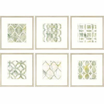 'Metric Link' 6 Piece Picture Frame Graphic Art Set
