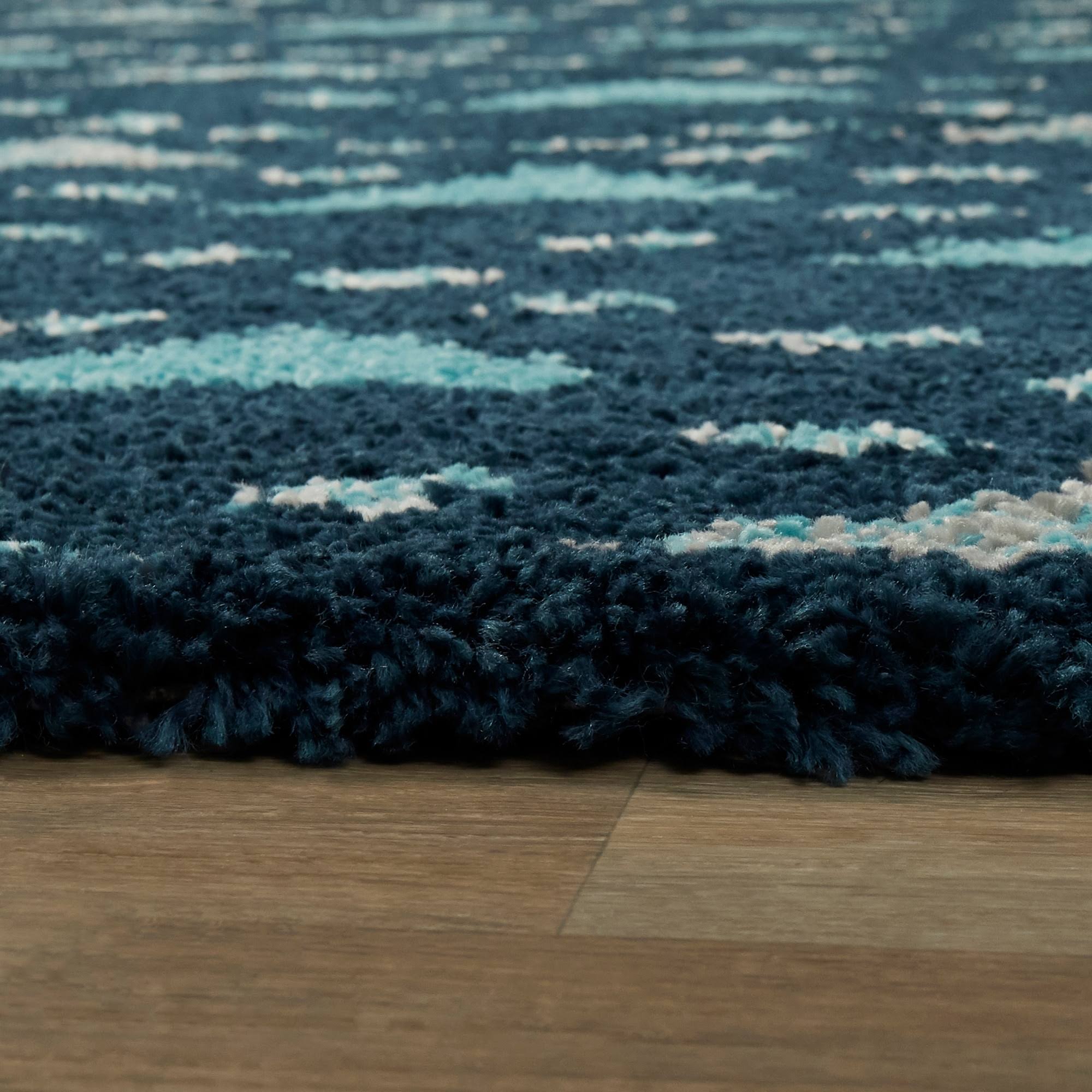 BALTA Belmonte Pink 5 ft. x 7 ft. Geometric Shag Area Rug