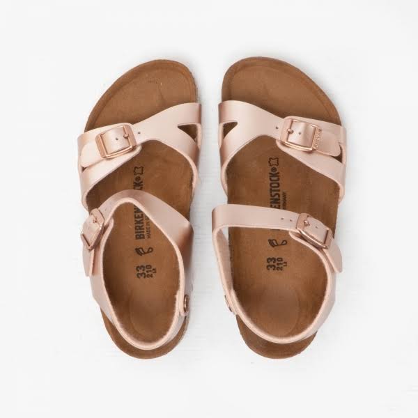 Birkenstock Rio Kids& Sandals - Metallic - Flat Sandals