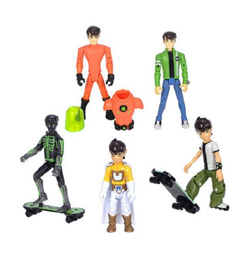 Ben 10 Exclusive Tennyson 4 inch Action Figure 5Pack Xray Galactic Enforcer Plumber Suit Year Old 16 Set 1 of 2