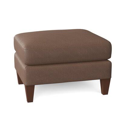 Barstow 26x22 Leather Rectangle Standard Ottoman AllModern Custom Upholstery Body Fabric: Bronx Sod