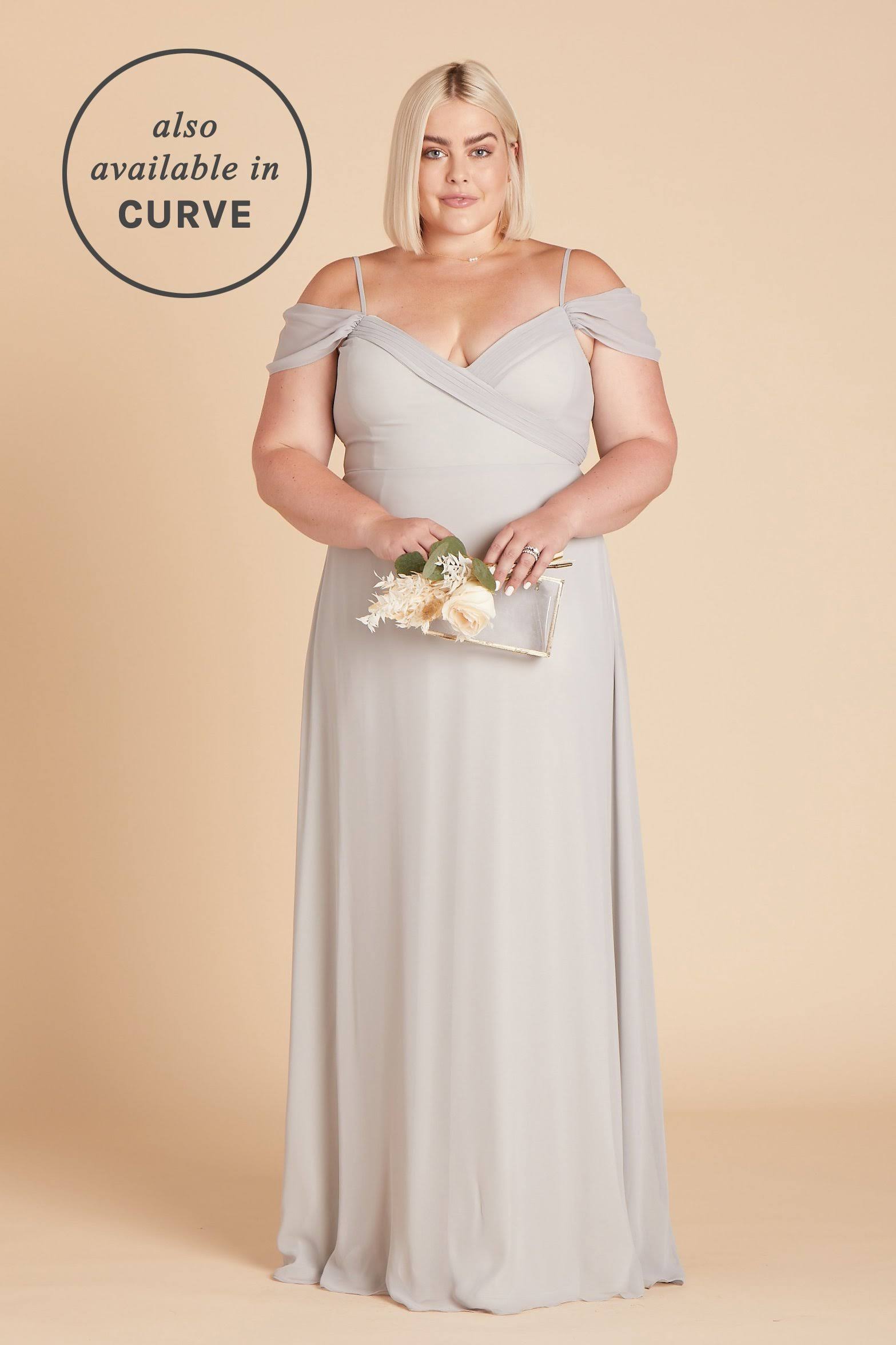 Spence Convertible Chiffon Bridesmaid Dress in Dove Gray S / Dove Gray