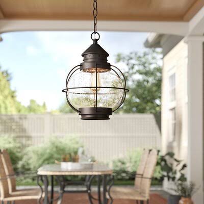Hastings 1-Light Outdoor Hanging Lantern Birch Lane