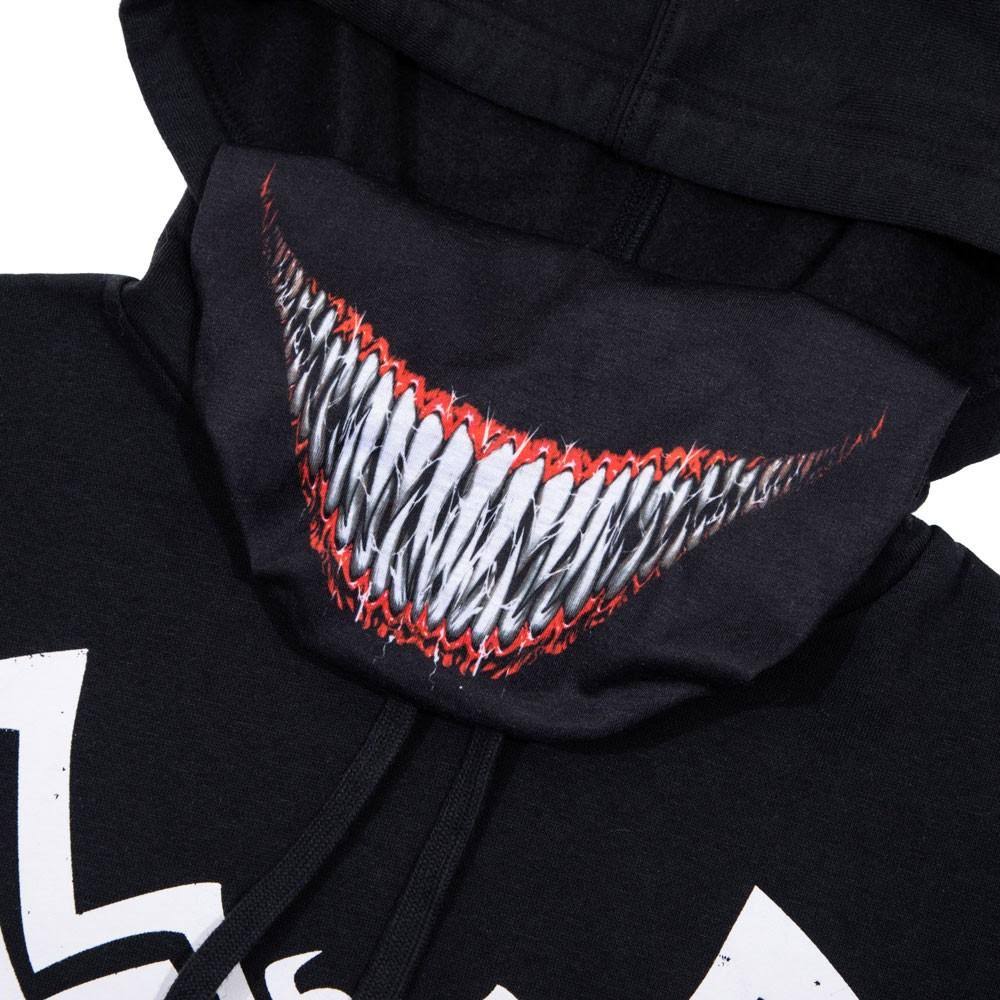 Marvel Venom Smile Lightweight Hoodie with Built-in Gaiter - XL