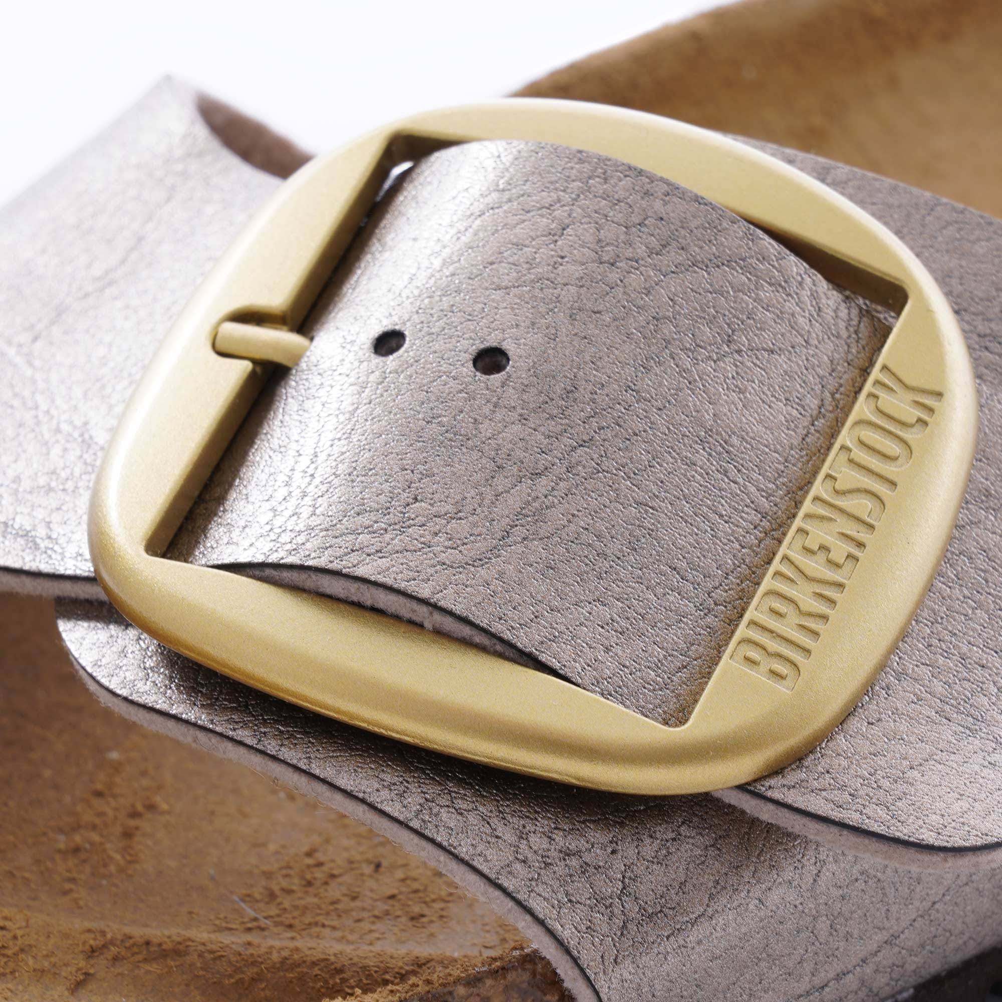 Birkenstock | Madrid Big Buckle Graceful Taupe Leather Mules
