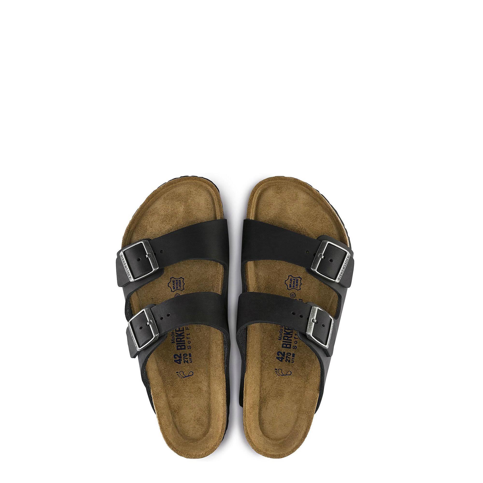 Birkenstock Arizona Soft Footbed (36 Black Oiled Leather)