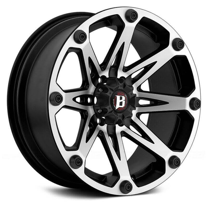 Ram Ballistic Jester Flat Black Machined 5-Lug Wheel - 20x9 Dodge 1500