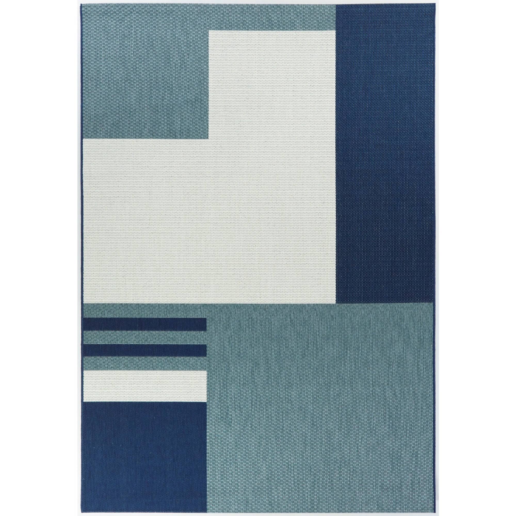 BALTA Read Blue 5 ft. x 7 ft. Modern Indoor/Outdoor Area Rug