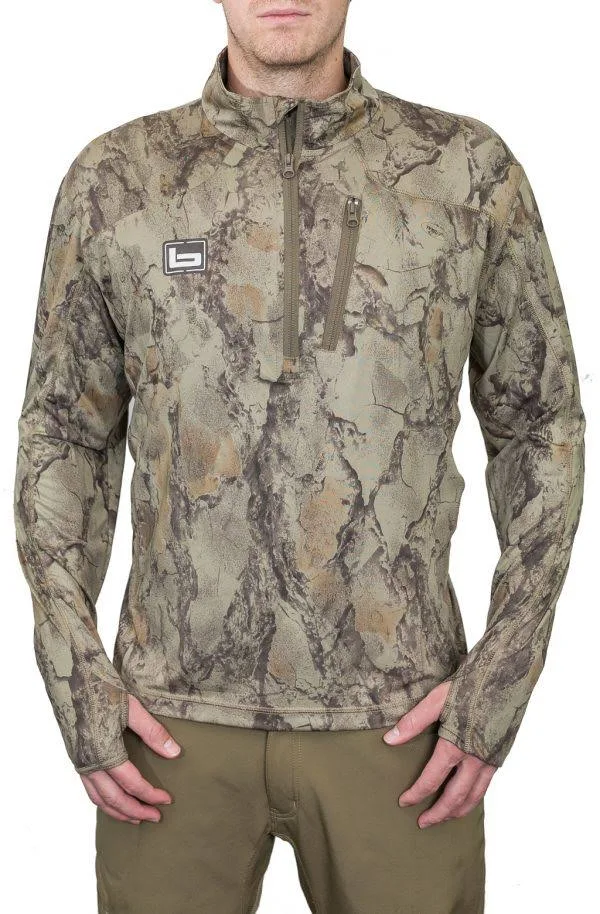 Banded Tech Stalker 1/4 Zip Pullover - Size S, Natural Gear