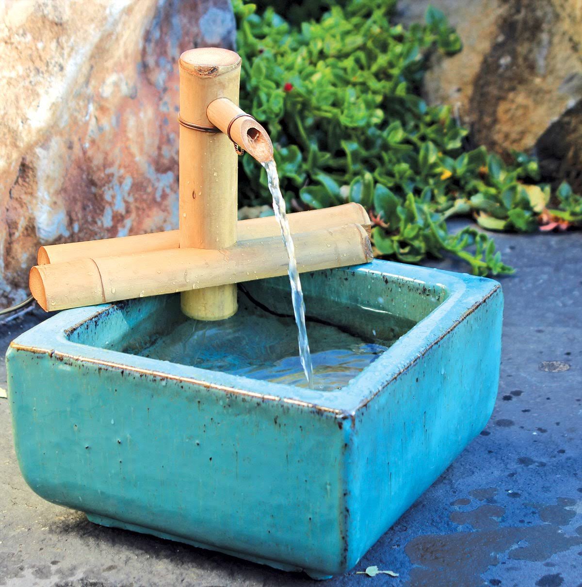 Bamboo Accents 7-In. Adjustable Spout and Pump Fountain Kit