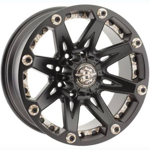 Prestige Ballistic PSE814290653-12FB 20 x 9 in. Wheel with Single Rim Offset Flat Black