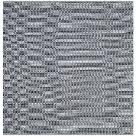 Bungalow Rose Hampden Handwoven Cotton Ivory/Navy Blue Area Rug, Size: 6&