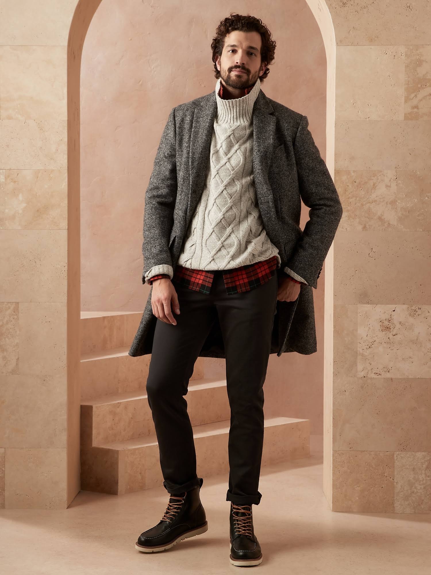 Banana Republic Men's Slim Traveler Pant Asphalt Gray Size 31W 32L