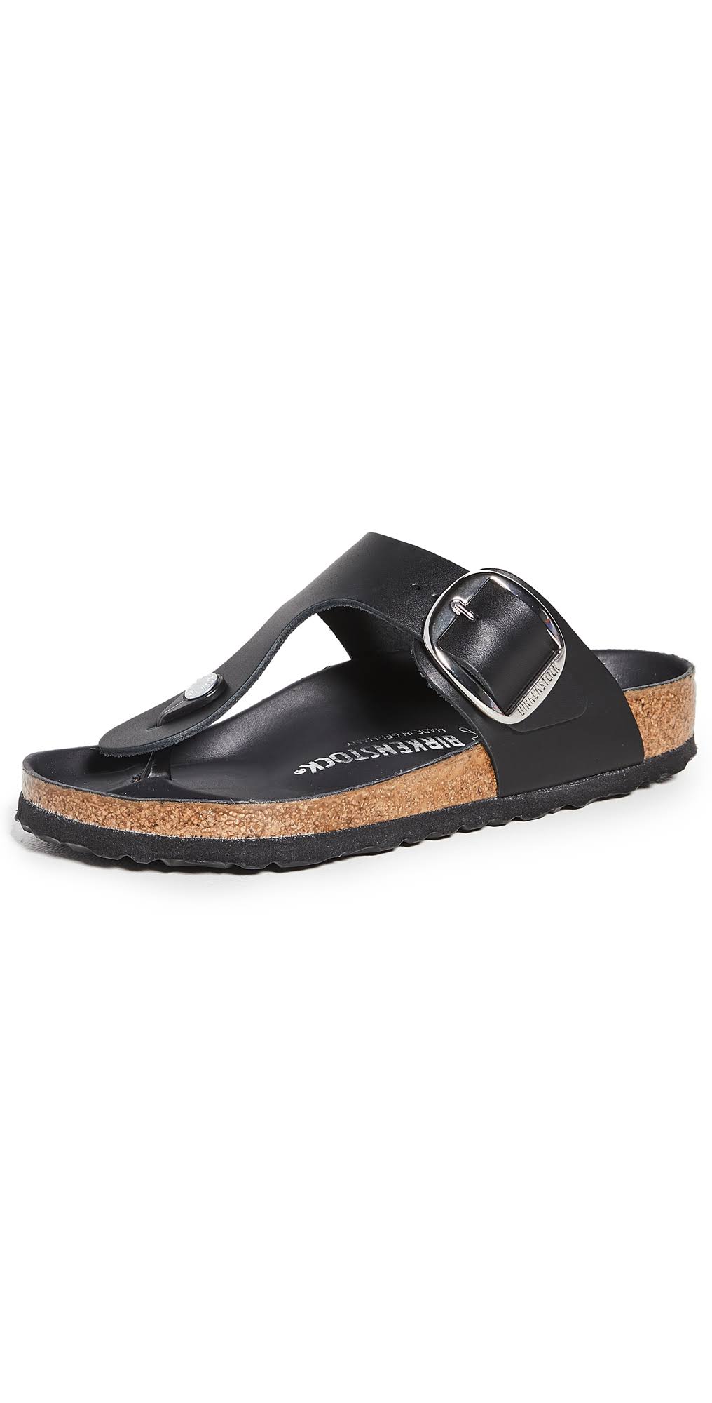 Birkenstock Gizeh Big Buckle Leather Women's Sandals Black