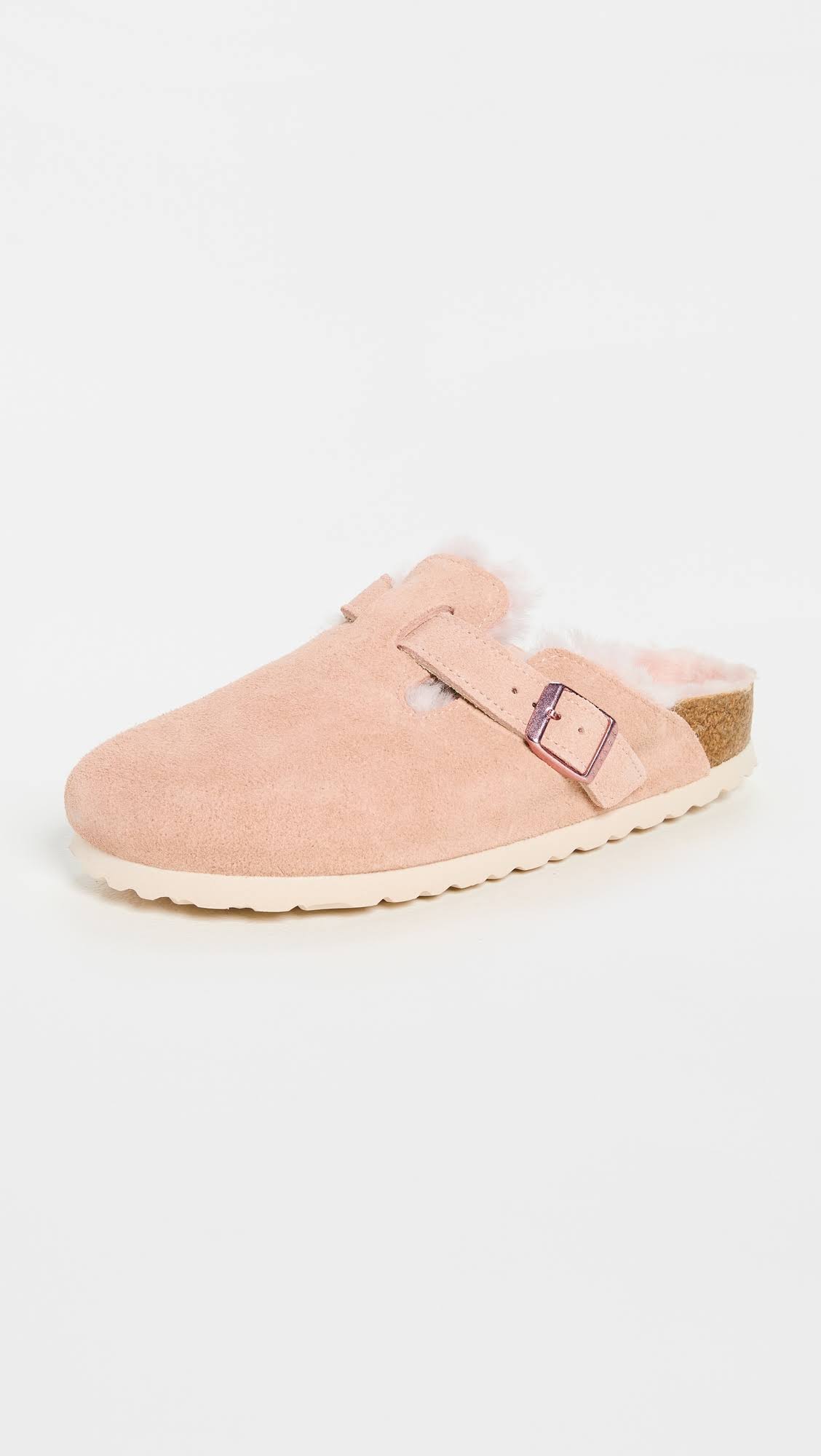 Birkenstock Boston Shearling Light Rose / 36 / Narrow