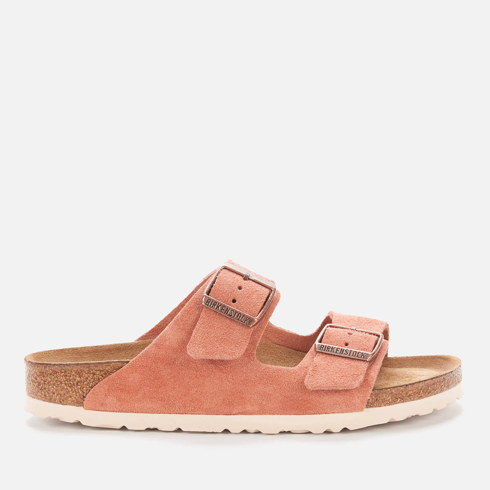 Birkenstock Arizona SFB Suede Double Strap Sandals - Red