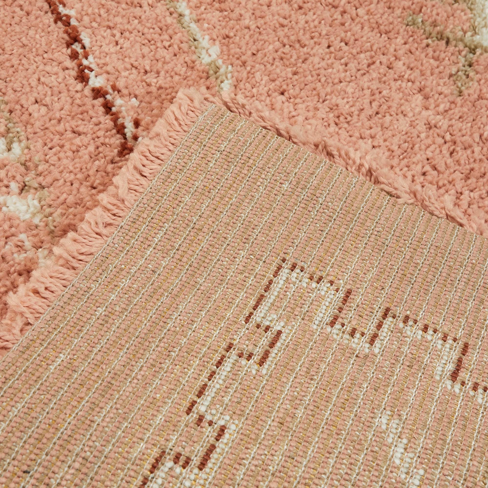BALTA Bandele Pink 8 ft. x 10 ft. Berber Shag Area Rug
