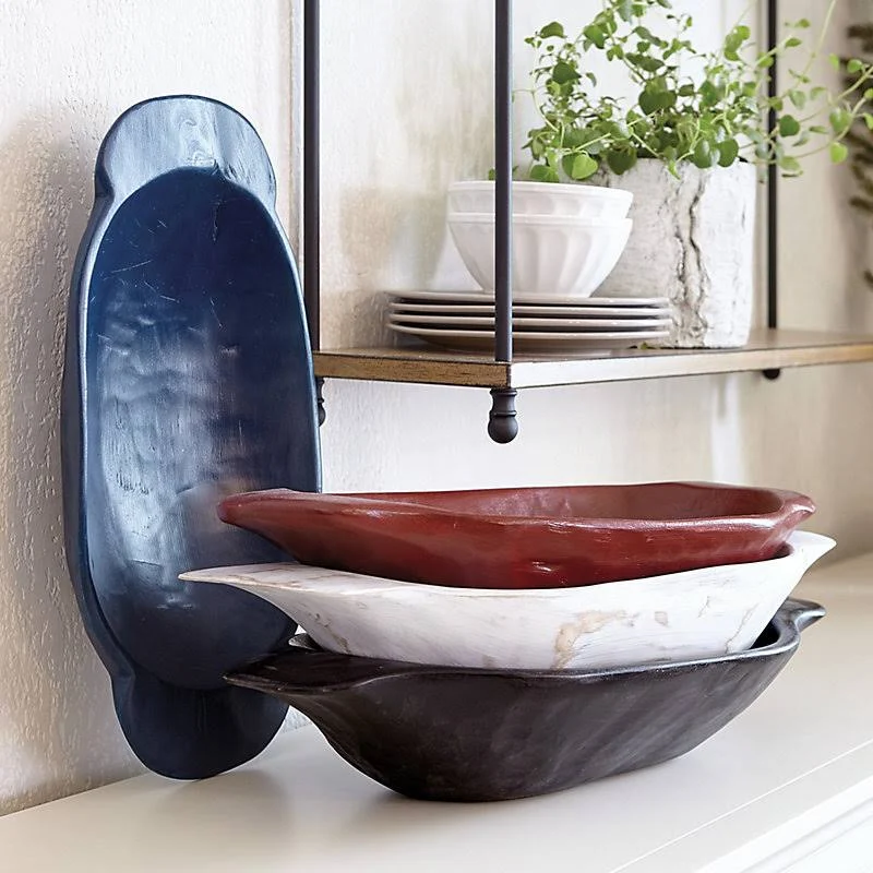 Vintage Dough Bowl - Small Navy - Ballard Designs