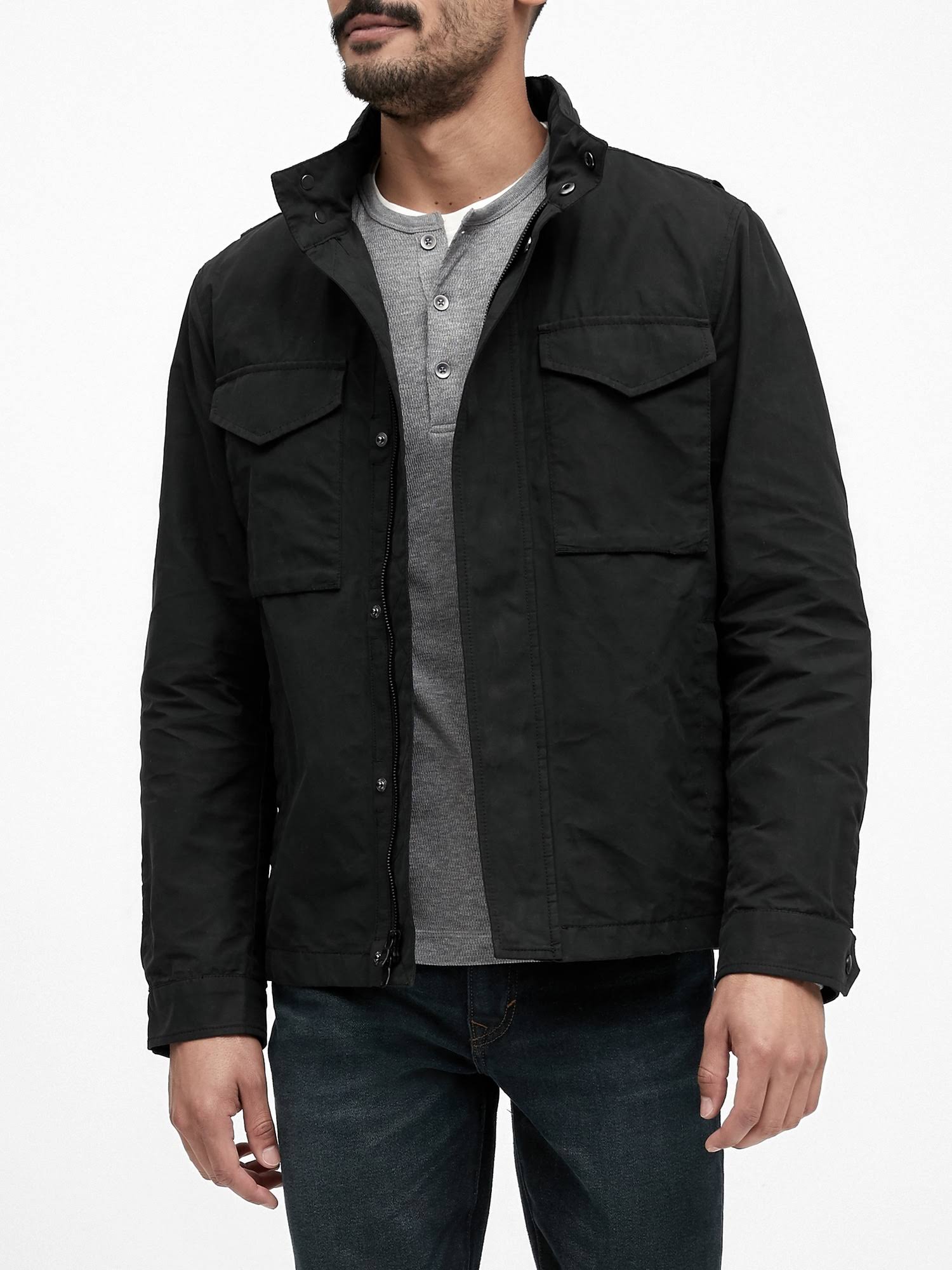Banana Republic Men's Water-Resistant Field Jacket Black Size L