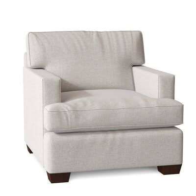 Anastagio 36x22 Wide Armchair Birch Lane Body Fabric: Sustain Dursky Ivory
