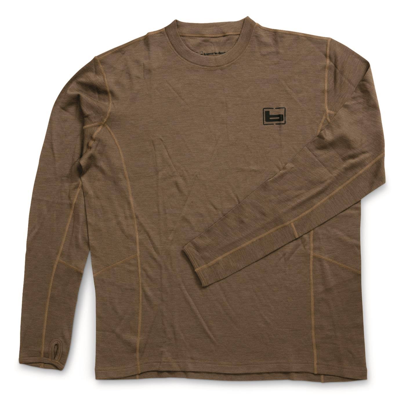Banded Base Merino Wool Crew Top (Chocolate/230G & Light Chocolate/180G)