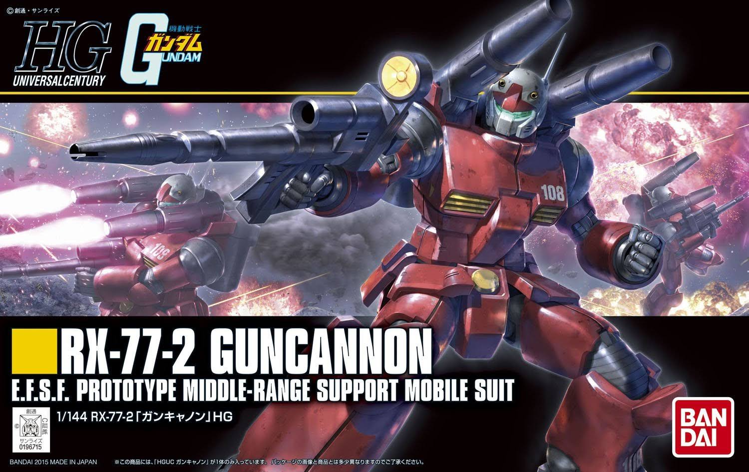 1/144 Scale HGUC Revive RX-77-2 Guncannon