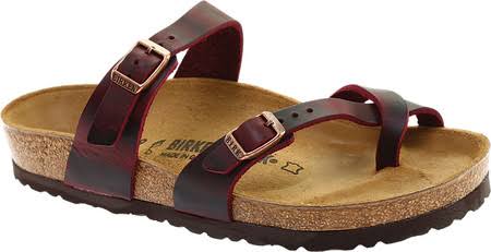 Birkenstock Women's Mayari Sandal - 39 - Zinfandel Oiled Leather