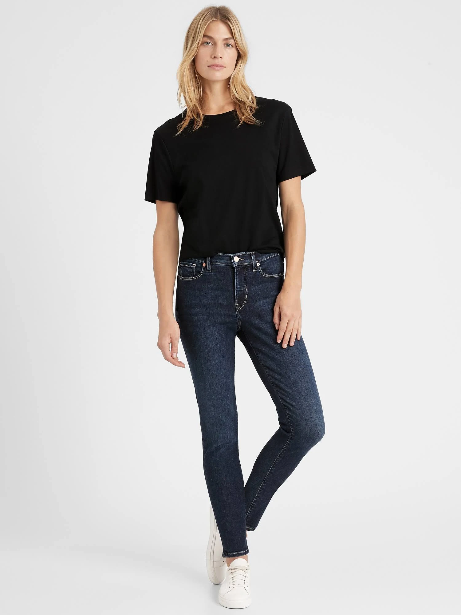 Banana Republic Women's Mid-Rise Skinny Jean Dark Indigo Size 32 Regular