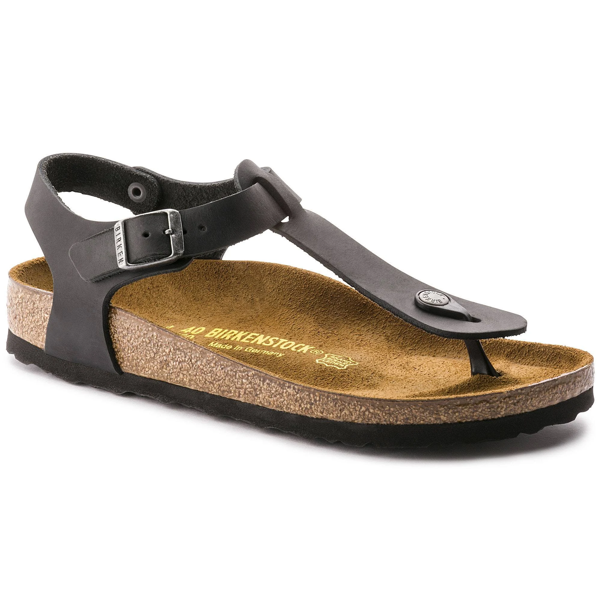 Birkenstock Kairo 147111 Ladies Oiled Leather Oiled Black: Size