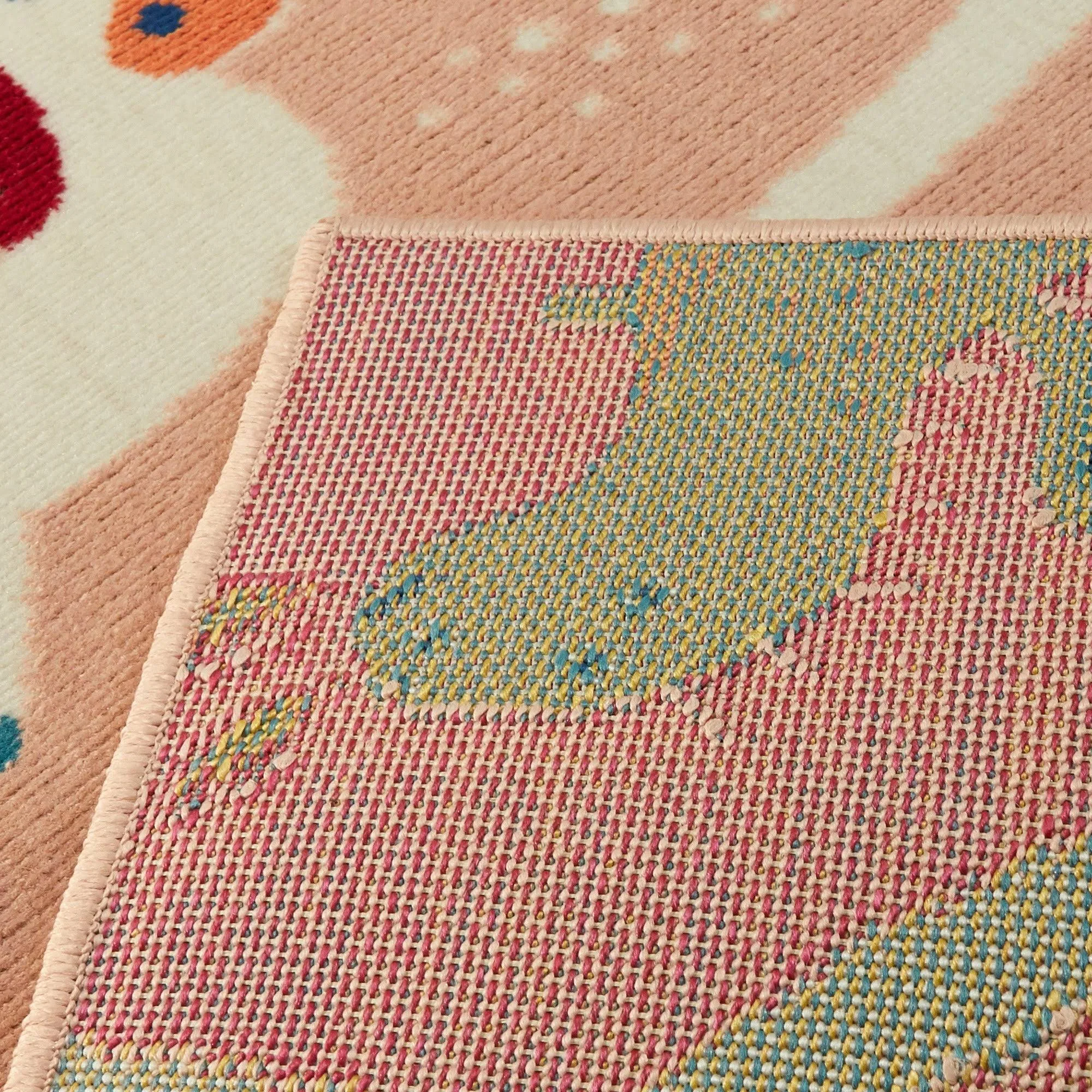 Balta Fantasy Road Pink 4 ft. x 6 ft. Kids Area Rug