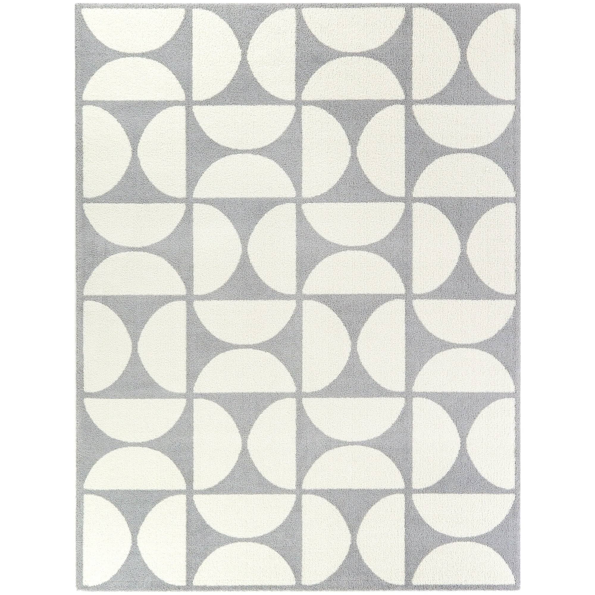 BALTA Bartholdi Grey 8 ft. x 10 ft. Modern Geometric Area Rug