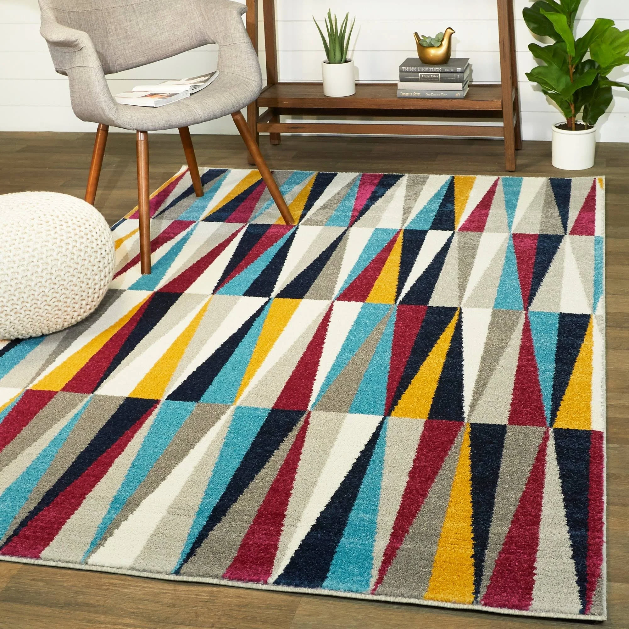 Balta Casson Multicolor 8 ft. x 10 ft. Contemporary Geometric Area Rug