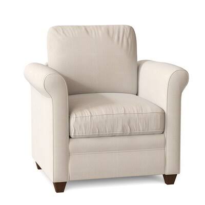 Birch Lane Allensby 35x22 Wide Armchair Body Fabric: Bull Natural
