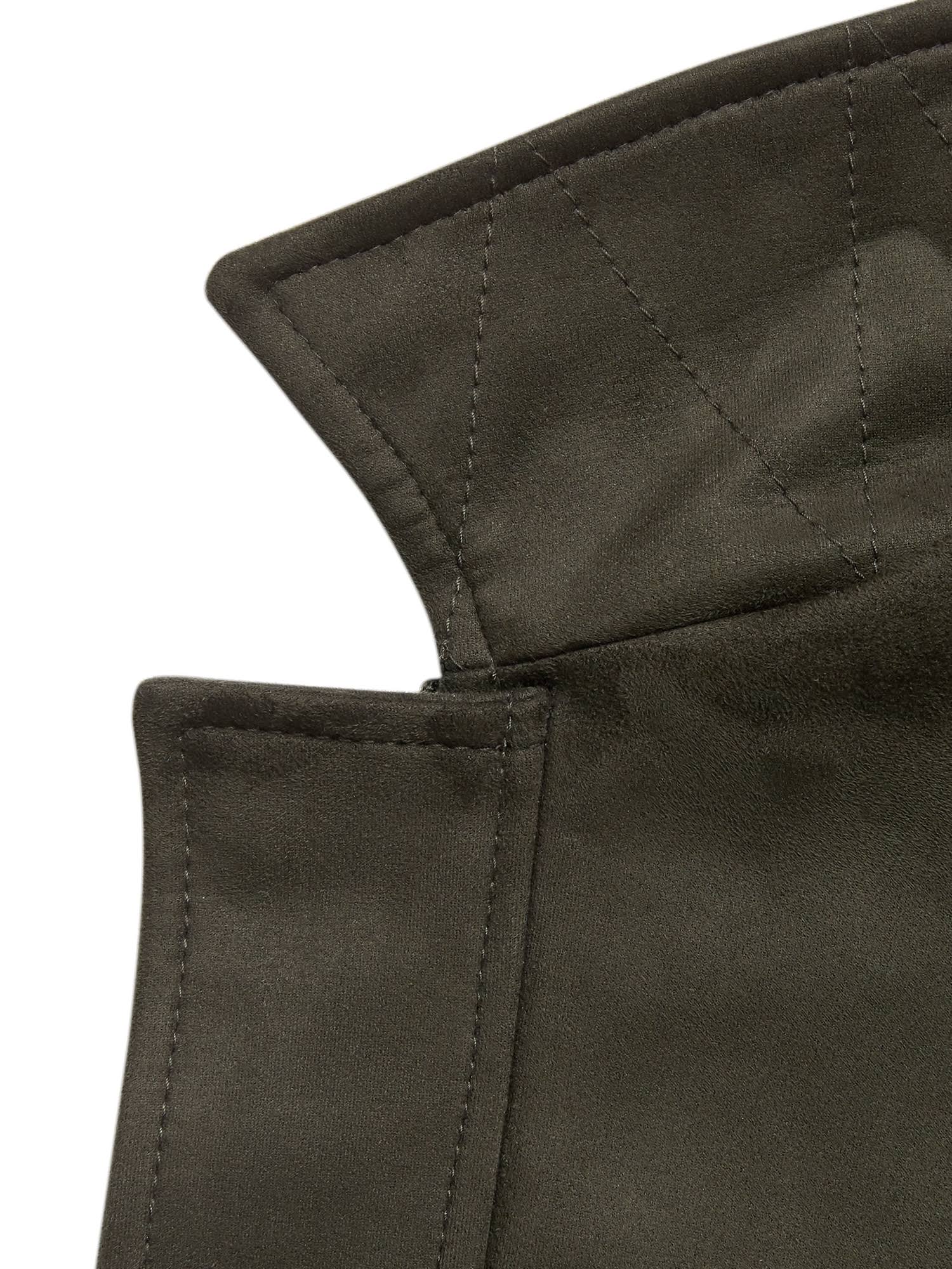 Banana Republic Men's Vegan Suede Trucker Jacket Wilderness Green Size L
