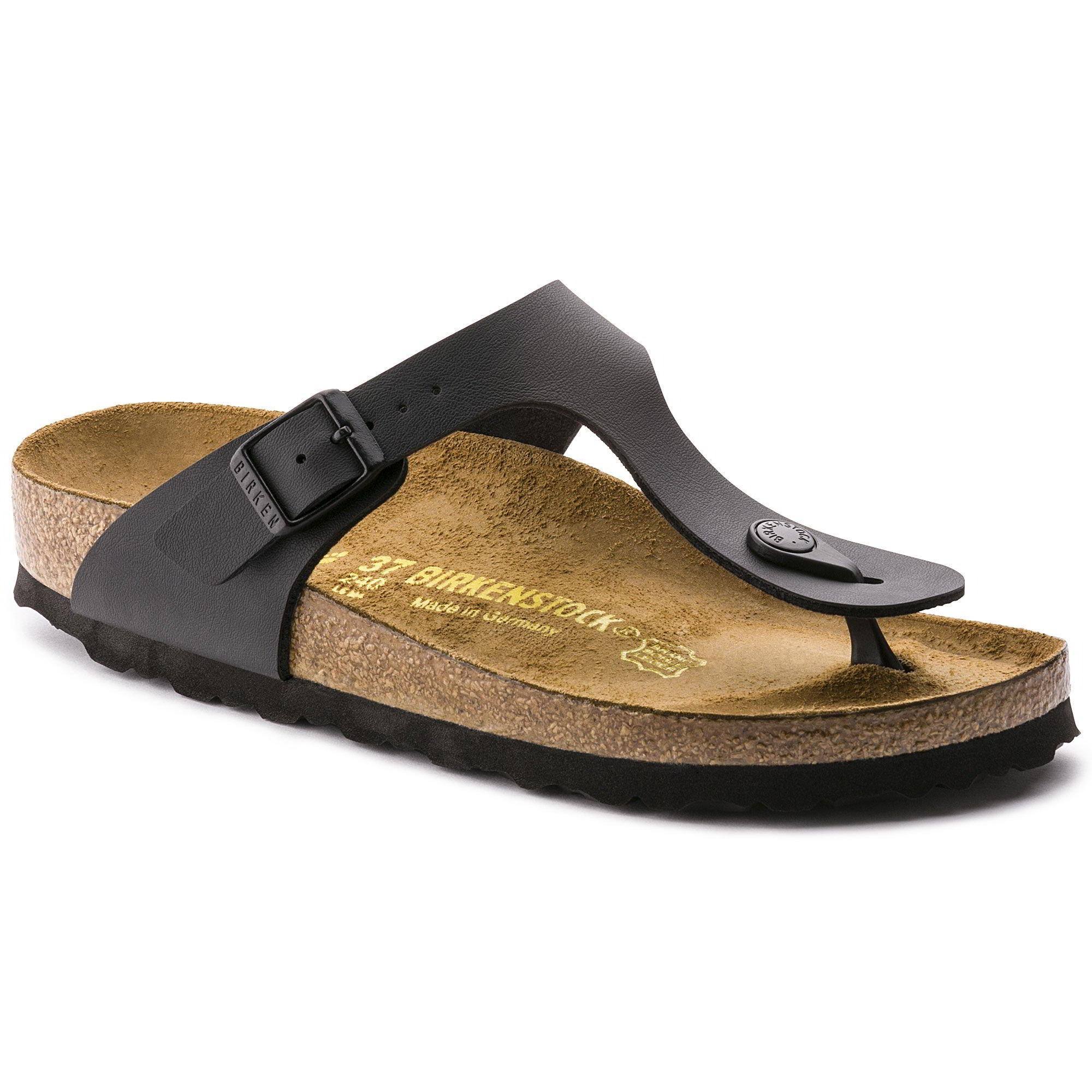 Birkenstock Gizeh Birko-Flor Sandals Black - 37