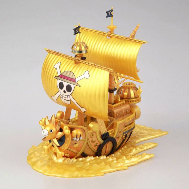 Bandai Grand Ship Collection Thousand Sunny Film Gold Ver Model Kit One Piece