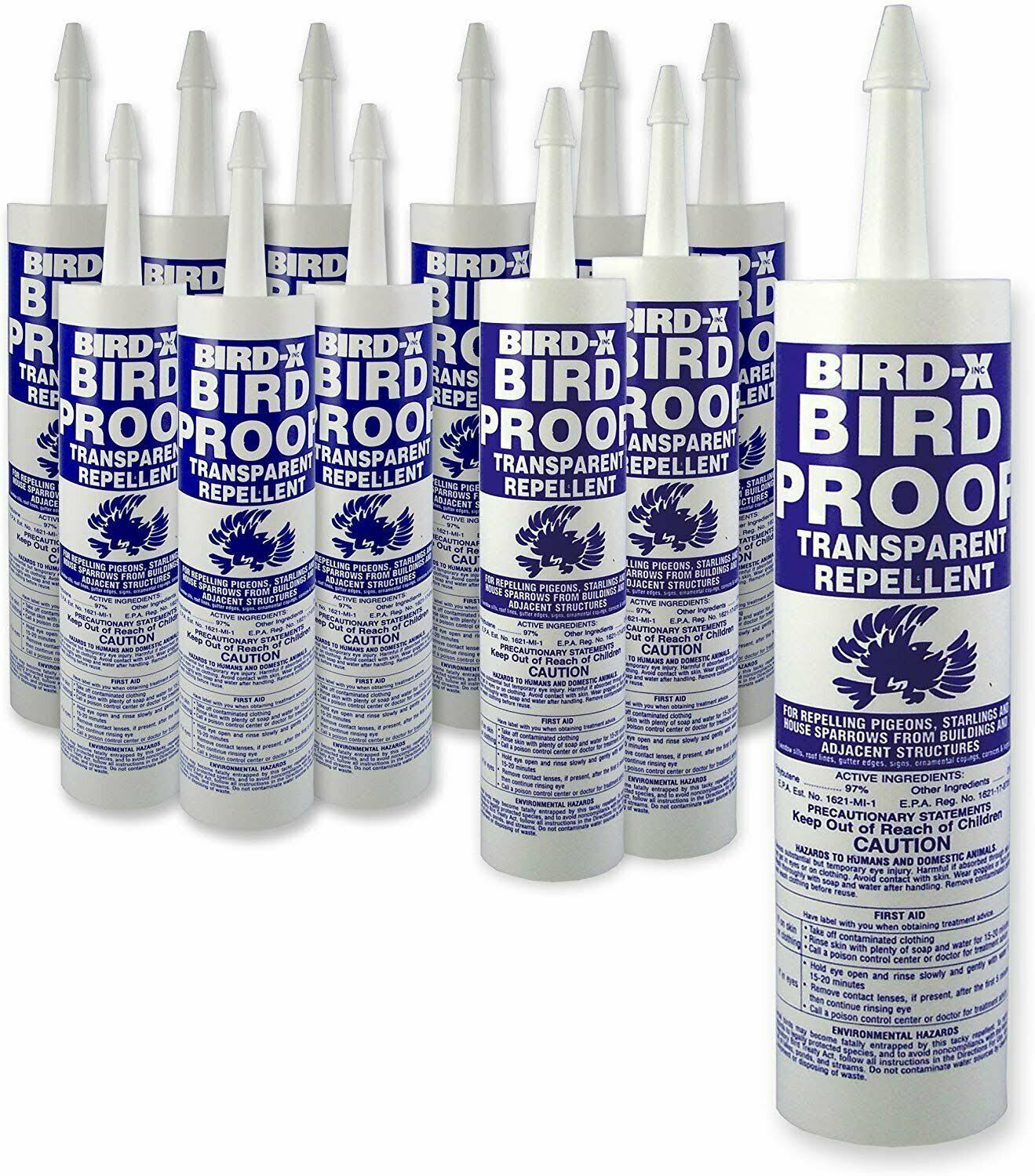 Bird-X Bird-Proof Gel Bird Repellent, Case of 12