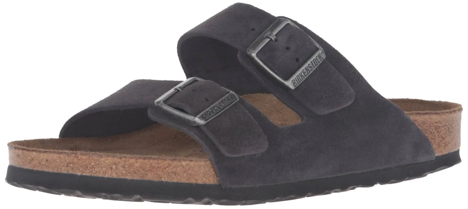Birkenstock Unisex Arizona SF Sandal, Velvet Grey Suede, 39R
