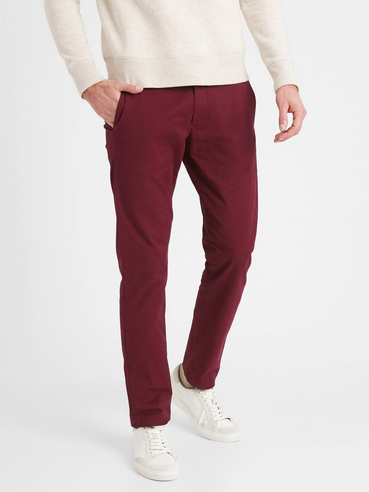 Men's Fulton Skinny-Fit Stretch Chino California Burgundy