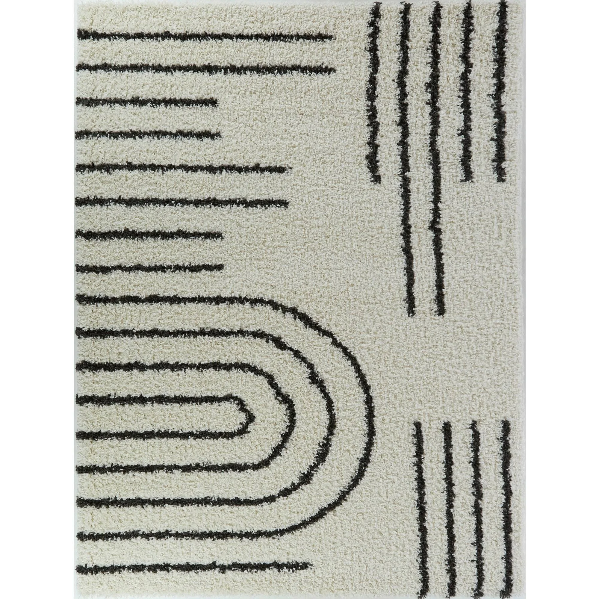 Balta Janus Grey 5 ft. x 7 ft. Contemporary Area Rug